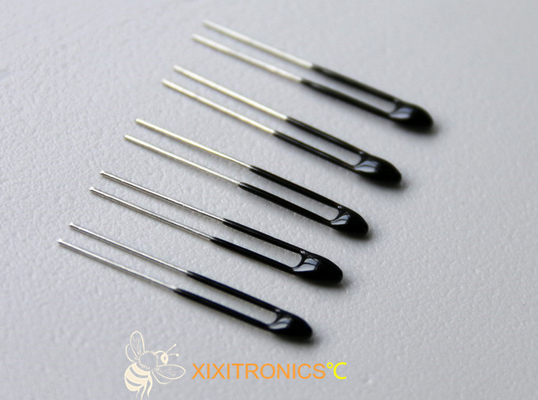 10K, 50K, 100K, 200K, 1M, termistor revestido cola Epoxy de 2M Extended Upper Leads NTC