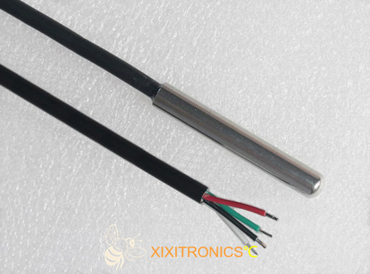 4 Sensores de temperatura RTD PT100 de fio de platina