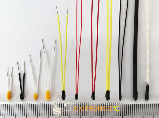 Tamanho principal pequeno do fio do Teflon de termistor revestido do ohm NTC da série 10K dos termistores MF5A-5 da cola Epoxy