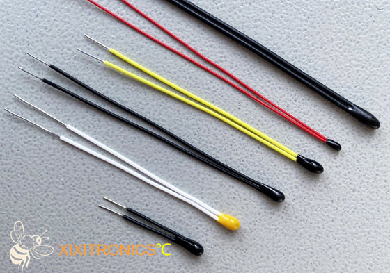 Tamanho principal pequeno do fio do Teflon de termistor revestido do ohm NTC da série 10K dos termistores MF5A-5 da cola Epoxy