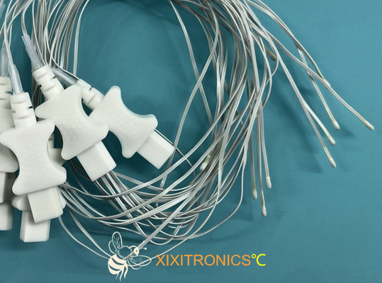 sensor de temperatura 2.252K médico de uso geral descartável com fio do PVC da categoria médica 30 Calibre de diâmetro de fios 400 séries