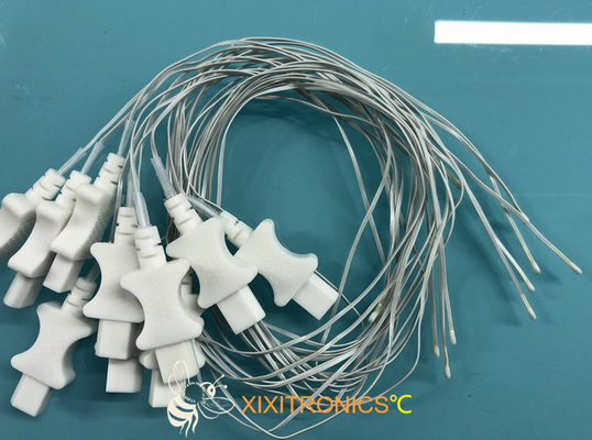 sensor de temperatura 2.252K médico de uso geral descartável com fio do PVC da categoria médica 30 Calibre de diâmetro de fios 400 séries
