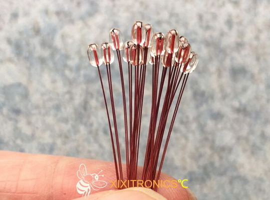 Chip Thermistors revestido de vidro radial para a série de AIRMATIC MF57 com tamanho principal 1.6mm &amp; 2.3mm