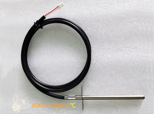 PT100 sonda de temperatura de aço inoxidável de 2 ou 3 fios com reação rápida para forno a gás na cozinha