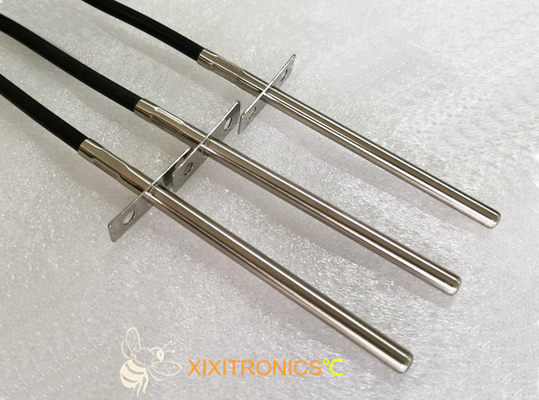 Da ponta de prova de aço inoxidável da temperatura do fio do sensor 3 da RTD PT100 reação rápida para a série de Oven Kitchen PT-RTD do gás